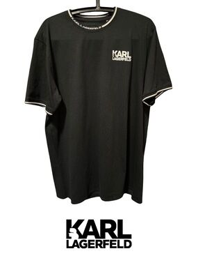 Karl Lagerfeld Men’s T-Shirt With Logo Collar